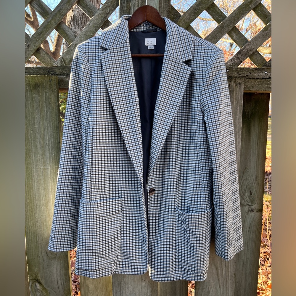 Oversized plaid blazer by A New Day (size small)